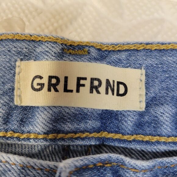 GRLFRND Jeans Womens 24 Bella Low Rise Boyfriend Distressed Straight Leg Relaxed - Picture 6 of 12